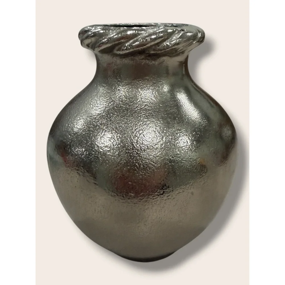 Cast Metal Small Vase Silver - Threshold Studio McGee, Target